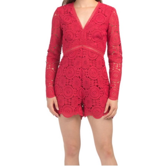Monique Lhuillier Pants - Monique Lhuillier Lace Jumpsuit-*Never Worn*, size 2.